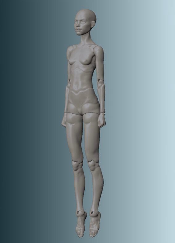 Манекен Kiddos collection Girl 2 Gen. – Цифровые файлы